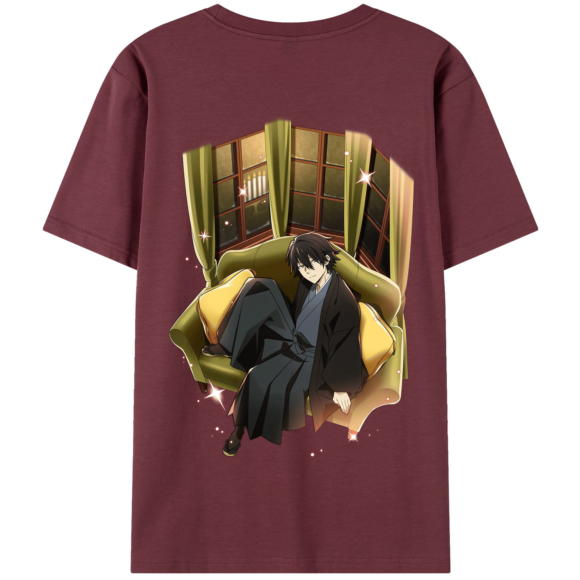 （画像用） 文豪ストレイドッグス Bungo Stray Dogs 綿100％半袖Tシャツ（背面プリント）